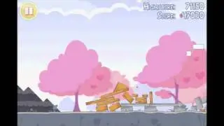 Angry Birds Seasons 3 star walkthrough for Hogs and Kisses level 1-6