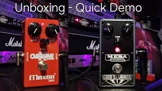 Maxon OD808x/Mesa GridSlammer/Unboxing/Quick Demo/7 String Guitar