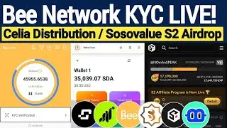 Bee Network KYC Live? | Sidrachain New Update | SoSoValue S2 Airdrop | Celia and Grass Airdrop News