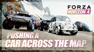 Forza Horizon 4 - HARDEST CHALLENGE YET! Pushing Car Across The Map!