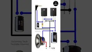 Diy strong amplifier with 2SC5200 and 2SC1943 transistors #diy #shorts