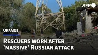 Ukraine: People clear rubble after deadly rocket strike in Zaporizhzhia | AFP