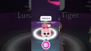 I made my ✨MEGA WHITE LUNAR TIGER!✨(sory kinda cringy🥹) #roblox #adoptme