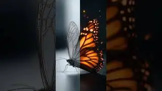 Drawing a Butterfly That Actually Moves #art  #satisfying