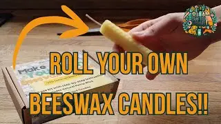 Easy DIY Beeswax Candle Rolling Tutorial