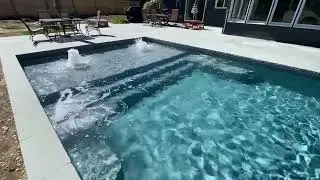 Sundeck In Vinyl Pool