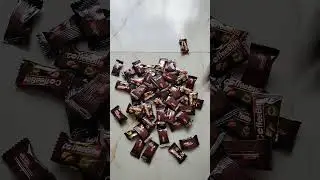 ASMR Most Popular Candys / some lots of colorful rainbow Coffee candy / unpacking chocolate eat -P