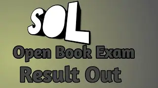 SOL DU open book exam Result announced | session 20-2021 | Check notification