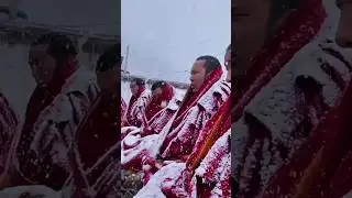 Monks In Tibet Practice Dharma In Winter