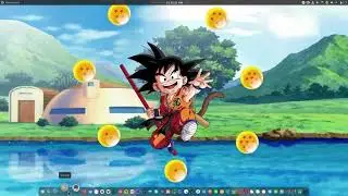 KDE Plasma Plus Little Goku Dragon Ball