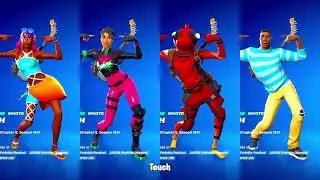 ALL NEW FORTNITE SKINS & EMOTES SHOWCASE!