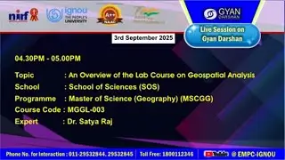 An Overview of the Lab Course on Geospatial Analysis