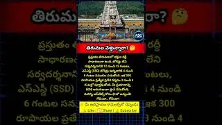 #Tirumala #Tirupati #SrivariDarshanam #TirumalaUpdates #TTD #LordVenkateswara