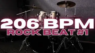 206 BPM - Rock Drum Beat - Loop 1