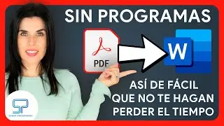 🚀 C&oacute;mo CONVERTIR PDF a WORD Sin Programas 📚 &iexcl;Tutorial S&Uacute;PER R&Aacute;PIDO! ⚡
