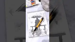 Draw a lonely man #drawing #drawingtutorial #sketch #drawingart #art #viralshort #shorts