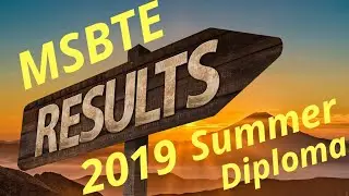 MSBTE Result Summer 2019 |Diploma Result #MSBTE
