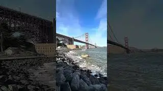 4K. 15-Minute Wind and waves from San Francisco — No Music, Just Nature  