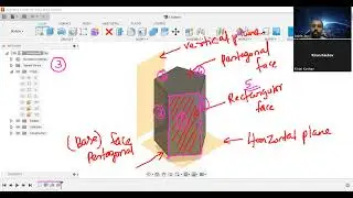 SECTION OF PENTAGONAL PRISM WITH ONE RECTANGULAR FACE PARALLEL TO VP AND CUTTING PLANE 45 DEG. TO HP