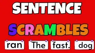 Sentence Scrambles for Kids | Early Literacy | Fix the Sentences | Brain Break