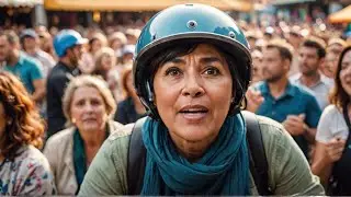 Aunty's HELMET Fail Creates HILARIOUS Moment