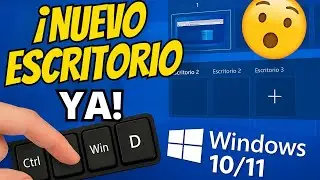 💻 C&oacute;mo abrir un nuevo escritorio en Windows 10/11 Crear escritorios Virtuales en PC