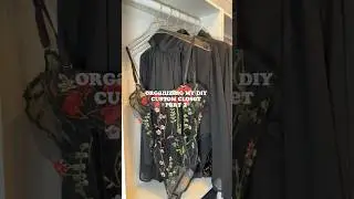 closet organization | diy dream custom closet #organization #customcloset #satisfying #diy #shorts
