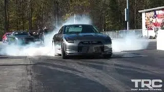 R35 GT-R goes 6.8 @ 210 MPH - Hail Mary Derby - Maryland International Raceway - Boostin Performance