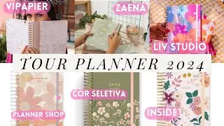 Tour pelo planner 2024 | VIPAPIER , Planner Shop , ZAEN&Aacute; , INSIDE , COR SELETIVA e LIV Qual escolher