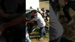 We helped a car get unstuck in Logicstat farms