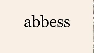 abbess