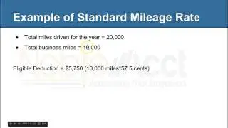 Deduction for Business use of Car   Episode #10