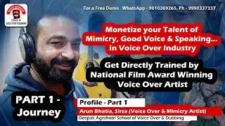Monetize your Talent of Mimicry, Good Voice, Speaking | Voice Over Training, Delhi @deepakvoice.com