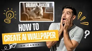 Easy graphic designing using Canva AI Image Generator 🔥 Create Mobile & Desktop Wallpaper!! #canva 