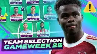 TOP 2,000! 🌎 FPL TEAM SELECTION GAMEWEEK 25 🔥 | Fantasy Premier League Tips 2025/26
