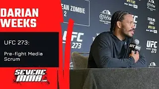 Darian Weeks UFC 273 Pre-Fight Media Scrum