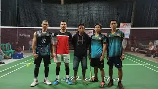 open terasa BWF turnamen  badminton   (Semarang baru) partai seruu🔥Alan sanjaya Sufron vs Deri Aries