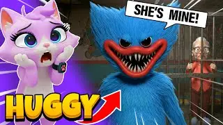 Хагги Вагги нападает на бабушку в игре I AM CAT VR!