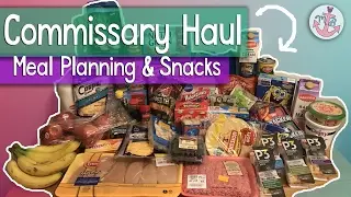 COMMISSARY GROCERY HAUL | Meal Planning & Healthy Snacks