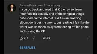 Dramatic Reading of Pitchfork's Kid A Review