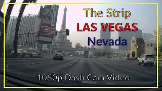 Las Vegas 1080p Dashcam Video - A very smokey Las Vegas Strip