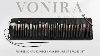 Makeup Brushes Manufacturer OEM Vonira Luxury Professional Full 42 Pieces Makeup Artist Brushes Set