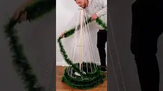 Ideia para &aacute;rvore de Natal. #dicasincriveis #diy #natalemcasa #decoracaonatalina #home #reciclagem.