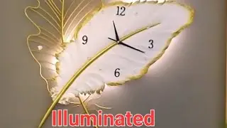 illuminated beautiful clock ⏰️ to decorate your Interior premises.