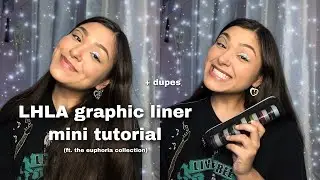 lemonhead la graphic eyeliner tutorial + euphoric glitter pro-squad + dupes
