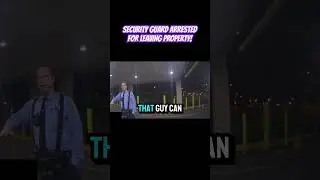 Security guard arrested for leaving Property #police #securityguard #viralvideo #securityofficer ￼
