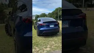 Tesla Model Y with custom Taillights. #legend17 #tesla #modely #model3 #cybertruck #cars