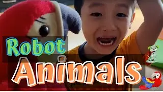 Robot toys review : Talking parrot, Dog & Cat. #robottoys #toysforkids #talkingparrot #robotic