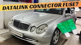 Mercedes W211 Datalink Connector DLC OBD fuse relay location replacement  E200 E220 E270 E280 E320