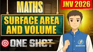 JNV 2026 Maths | Surface Area and Volume Complete Revision | One Shot | 7 Feb   